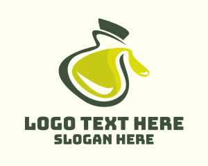 Frying - Olive Oil Bottle logo design