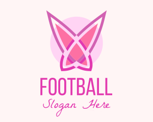 Pink - Pink Butterfly Wings logo design