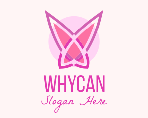 Butterfly - Pink Butterfly Wings logo design