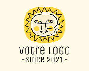 Tourism - Happy Sun Face logo design