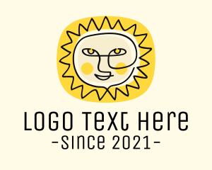 Hawaiian - Happy Sun Face logo design