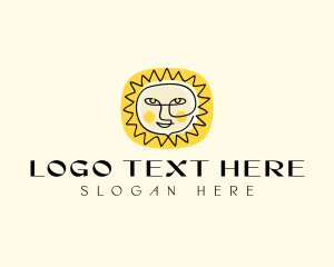 Tourism - Happy Sun Face logo design