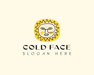 Happy Sun Face logo design