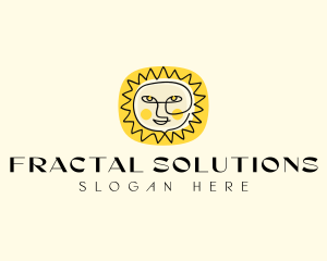 Happy Sun Face logo design