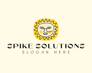 Happy Sun Face logo design