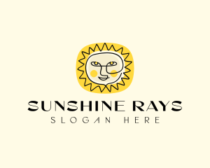 Happy Sun Face logo design