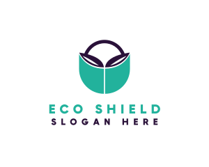 Eco Organic Leaf logo design