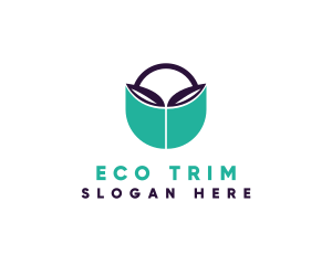 Eco Organic Leaf logo design