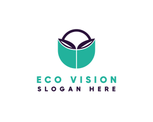 Eco Organic Leaf logo design