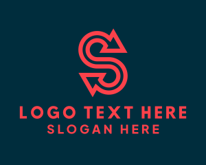 Red Logistics Letter S Logo