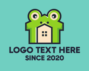 Frog - Green Frog House logo design