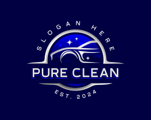 Car Cleaning Automotive logo design