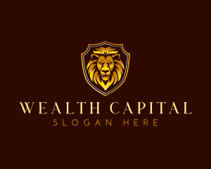 Lion Regal Shield logo design