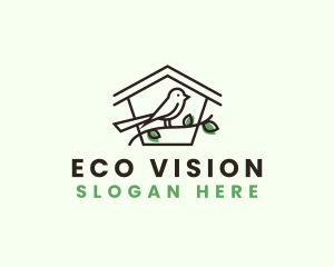 Bird House Eco logo design