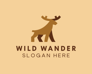 Wild Moose Horn logo design