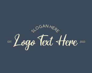 Script - Vintage Cursive Business logo design