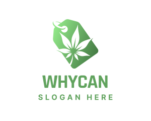 Ejuice - Green Cannabis Tag logo design