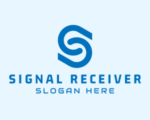 Online Network Letter S logo design