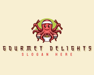 Octopus Sushi Restaurant logo design