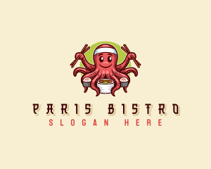 Octopus Sushi Restaurant logo design