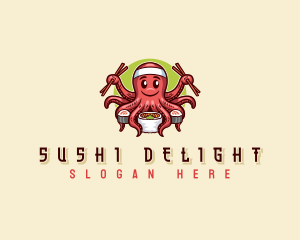 Octopus Sushi Restaurant logo design