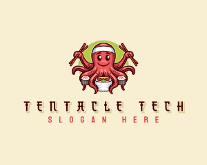 Octopus Sushi Restaurant logo design