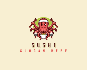 Octopus Sushi Restaurant logo design