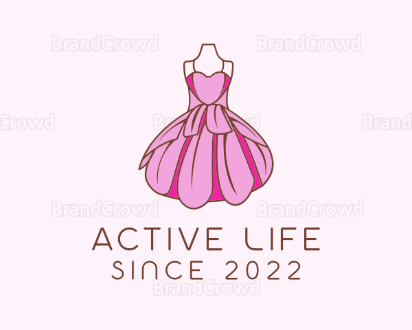 Feminine Fashion Dress Logo