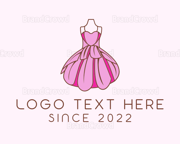 Feminine Fashion Dress Logo