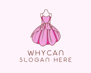 Feminine Fashion Dress Logo