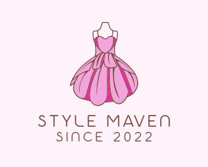 Fashionista - Feminine Fashion Dress logo design