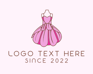 Fashionista - Feminine Fashion Dress logo design