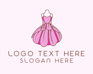 Feminine Fashion Dress Logo