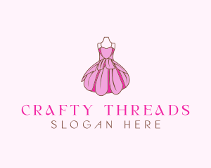 Feminine Fashion Dress logo design