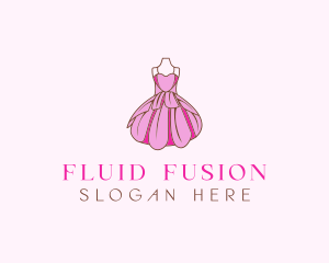 Feminine Fashion Dress logo design