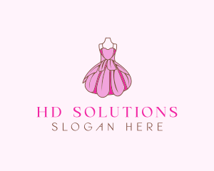 Feminine Fashion Dress logo design