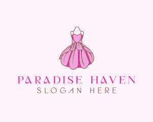 Feminine Fashion Dress logo design