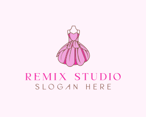 Feminine Fashion Dress logo design