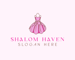 Feminine Fashion Dress logo design