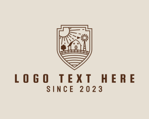 Rustic - Rustic Farm Shield logo design