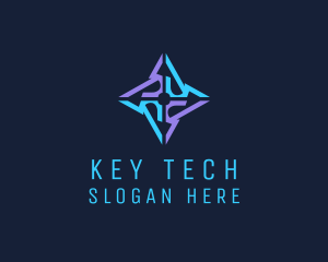 Tech Ninja Star logo design