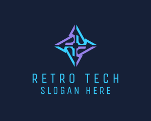 Tech Ninja Star logo design