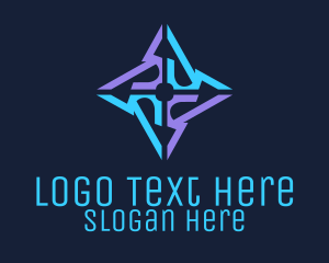 Tech Ninja Star Logo