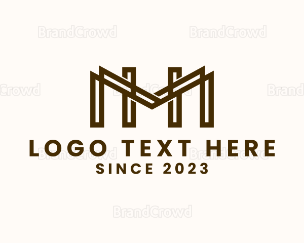 Minimalist Modern Letter M Logo