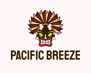 Tribal Tiki Headdress logo design