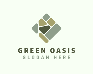 Green Floor Tiling logo design