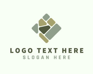 Paver - Green Floor Tiling logo design