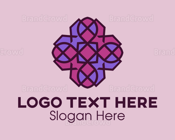 Geometric Flower Pattern Logo