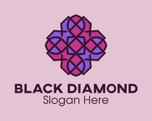 Geometric Flower Pattern logo design