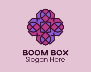 Geometric Flower Pattern logo design